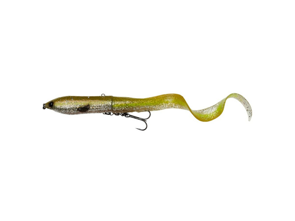 SAVAGE GEAR - Nástraha 3D Hard Ell s trojháčkem 17cm / 50g - Green Silver Ayu - VÝPRODEJ