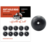 Hell-Cat Gumové kuličky Soft Hole Bead (with step) 10ks|vel.12mm