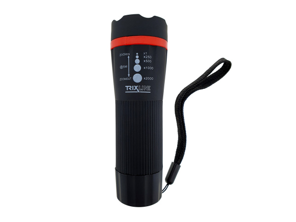 TRIXLINE - Svítilna TR 310 R 1W rubber torch, červená - VÝPRODEJ