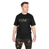 FOX - Tričko Black Camo Logo T-Shirt, vel. XXL