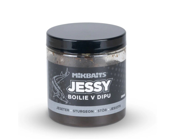 Mikbaits - Jessy boilie na jesetery v dipu 250ml, 20mm  - Jessy special