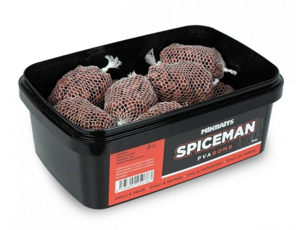 Mikbaits - Spiceman PVA Bomb 15ks, Chilli Squid