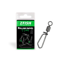 ZFISH Obratlík s Karabinou Rolling swivel & T Snap - Velikost 8/35Kg