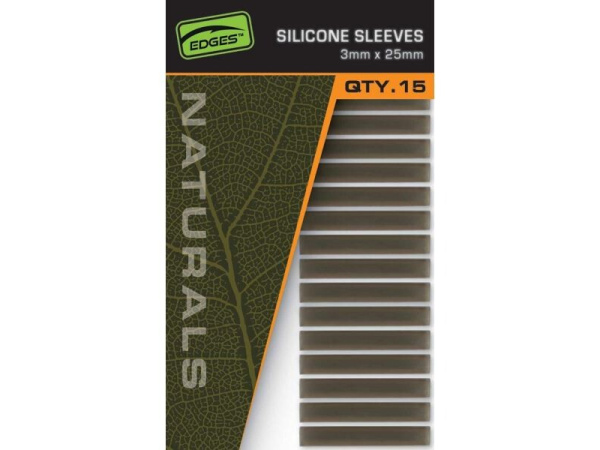 FOX - Převleky Edges Naturals Silicone Sleeves, 15ks, 3x25 mm