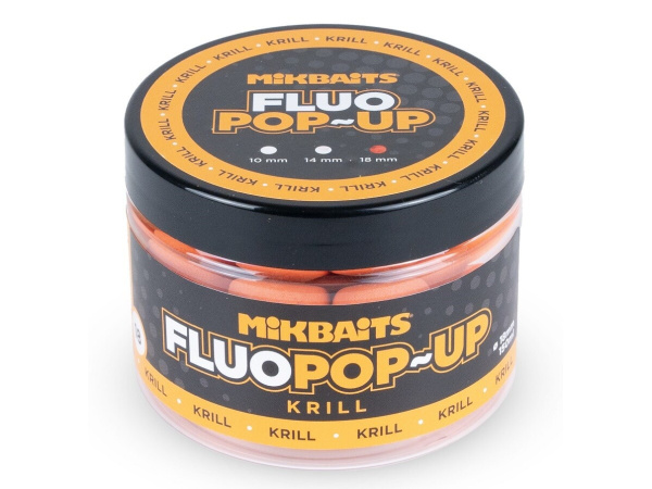 Mikbaits - Plovoucí Fluo boilie 150ml, 18mm - Krill