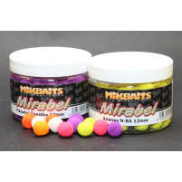 Mikbaits - Boilie Mirabel fluo 150ml, 12mm, Česnek