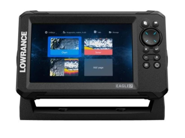 Lowrance - Sonar EAGLE 7 se sondou TripleShot + baterie 12V/7Ah + nabíječka 0,75A/6/12V