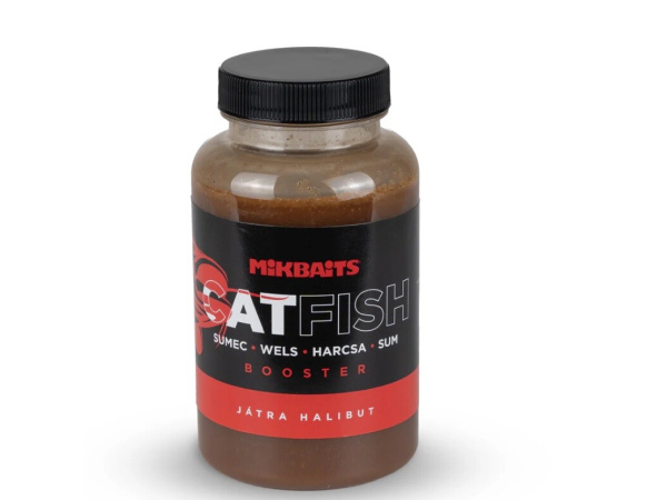 Mikbaits - Booster Catfish 250ml, játra halibut