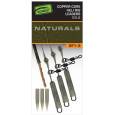 FOX - Montáž Naturals Copper Core Heli Rig Leaders, 75cm, 3ks, 50lb