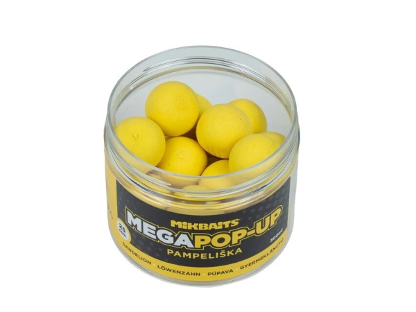 Mikbaits - Plovoucí Fluo boilie Mega 300ml, 25mm - Pampeliška