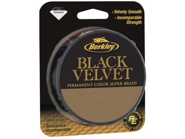 BERKLEY - Šňůra Black Velvet 150m 0,10mm,11,9kg, černá - VÝPRODEJ