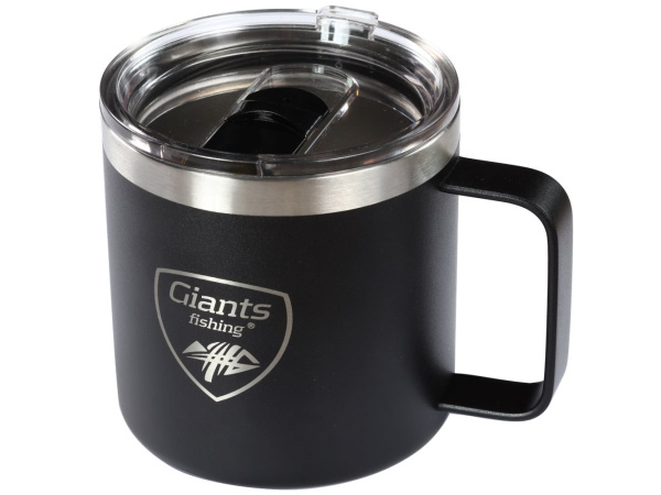 Giants fishing - Akční set Nerezový thermo hrnek 400ml + Sada nerezových příborů