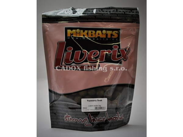 Mikbaits - Boilie LiveriX 1kg / 20mm - Mazaná Škeble - VÝPRODEJ