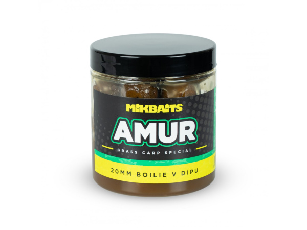 Mikbaits - Amur range, amur boilie v dipu 20mm / 250ml