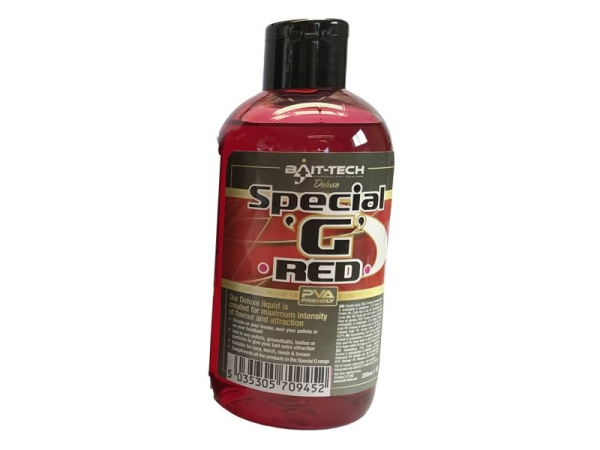 Bait-Tech tekutý posilovač Deluxe Special G Red 250 ml - VÝPRODEJ