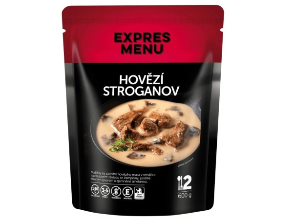 EXPRES MENU - Hovězí Stroganov 600g, 2 porce