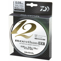 DAIWA - Šňůra Morethan 12 braid EX+SI lime green 0,08mm 5,8kg 135m