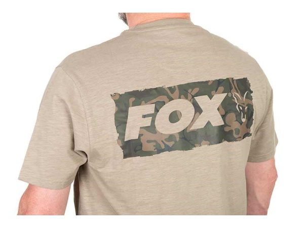 Fox Tričko Lw Khaki Large Print T-Shirt - XXXL - VÝPRODEJ