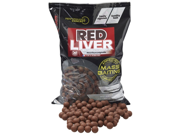 Starbaits - Boilies Mass Baiting Red Liver, 3kg, 20mm