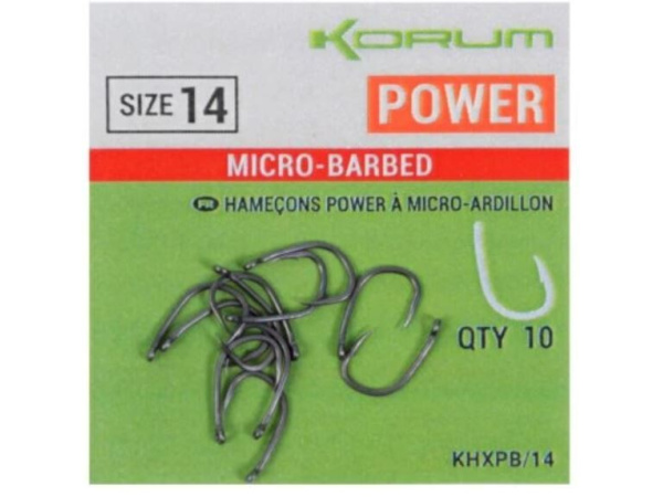 KORUM - Háčky Xpert Power Hooks - Barbed 10ks