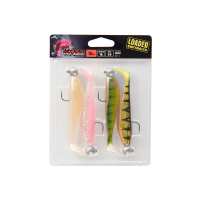 FOX - Sada gumových nástrah s jiggem (10g, 3/0) Zander pro UV 10cm