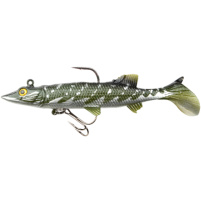 SPRO - Powercatcher Super Natural Baitfish s jigem a háčkem  14cm - Pike Metal