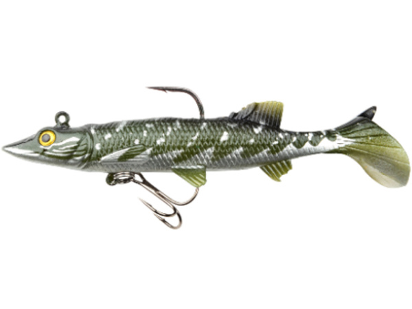 SPRO - Powercatcher Super Natural Baitfish s jigem a háčkem  14cm - Pike Metal