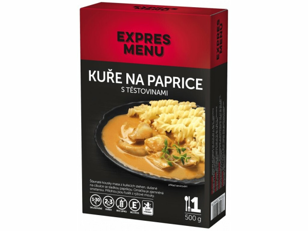 EXPRES MENU - Komplet menu Kuře na paprice s těstovinami 500g