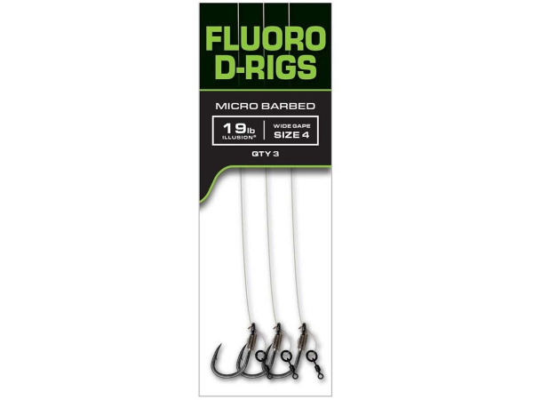 FOX - Návazce Carp Ready Rigs Fluoro D-Rig, 3ks, vel. 6