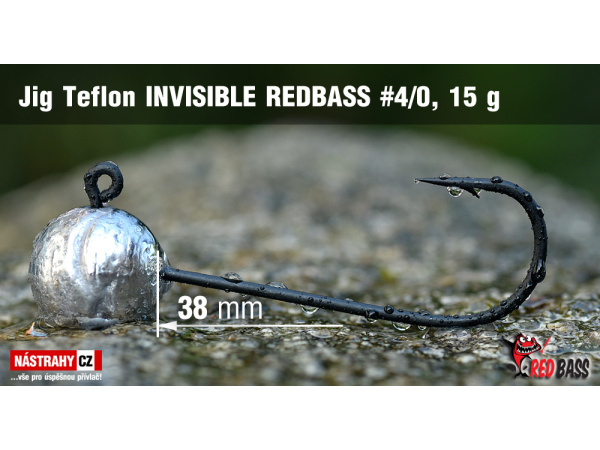 Red Bass - Jig koule Teflon invisible 4/0 - 15g - VÝPRODEJ