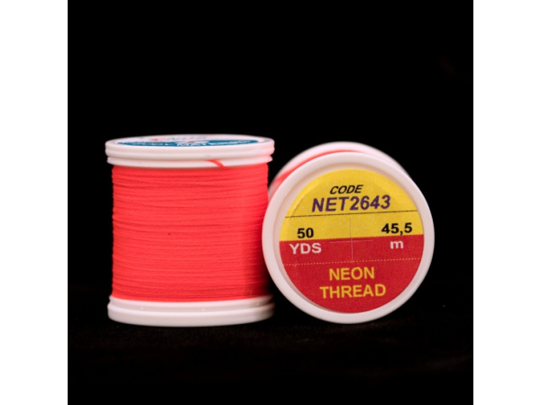 HENDS - Nit neon Thread 45,5m - Fluo červená