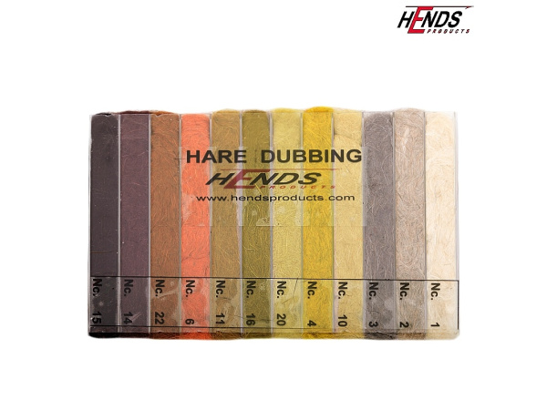 HENDS - Hare dubbing box, 12 barev - Tmavý