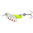 SAVAGE GEAR - Třpytka Grub Spinner - Silver Red Lime