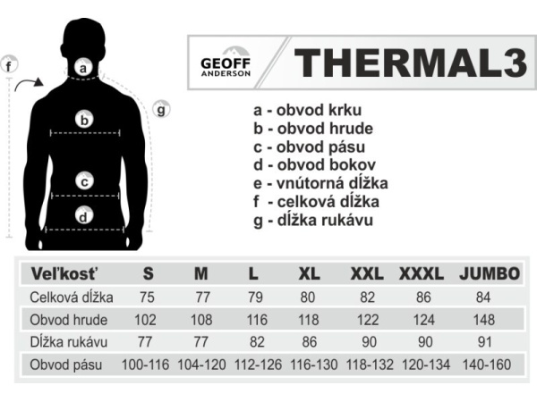 Geoff Anderson - Mikina Thermal 3 pullover - černý