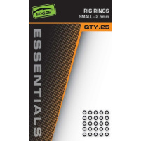 FOX - Kroužky Edges Essentials Rig Rings Small, 25ks, 2,5mm