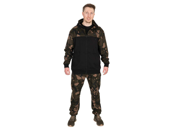 FOX - Mikina LW Black Camo Split Zip Hoody