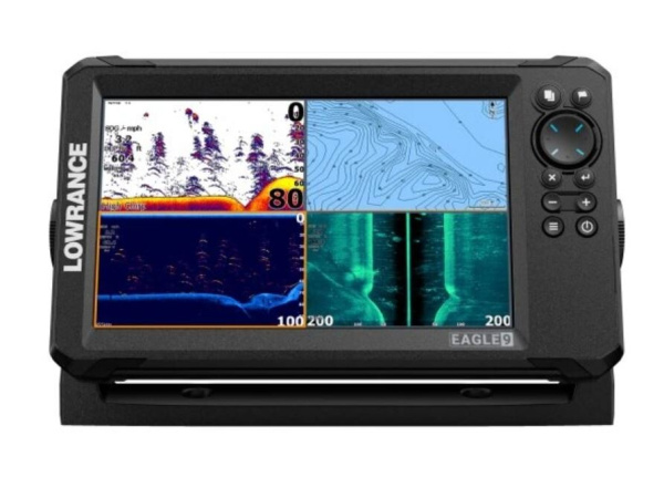 Lowrance - Sonar EAGLE 9 se sondou TripleShot HD + baterie 12V/7Ah + nabíječka 0,75A/6/12V