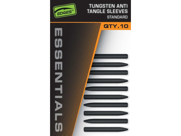 FOX - Převleky Edges Essentials Tungsten Anti Tangle Sleeve, 10ks, Standard