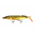 FOX Rage - Nástraha Giant Realistic Pike Replicant 32cm, 240g, Supernatural Hot Pike - VÝPRODEJ