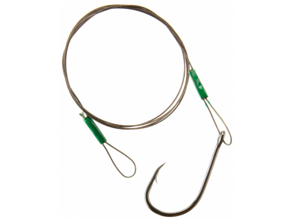 Cormoran - Lanko 7X7 wire leader with loop and single hook vel.1/0 50cm 9kg bal.1ks - VÝPRODEJ