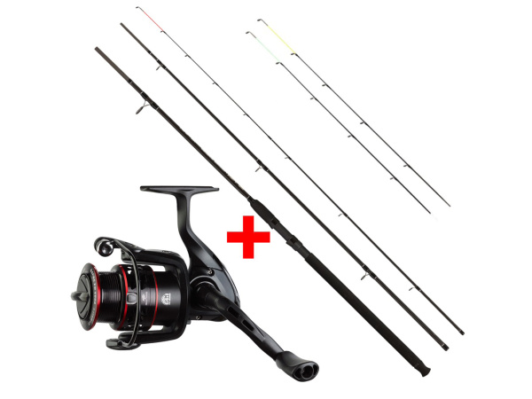 Giants fishing  - Prut Black Method Feeder 3.0m(10ft) 40-90g + Naviják Gaube FD 3000