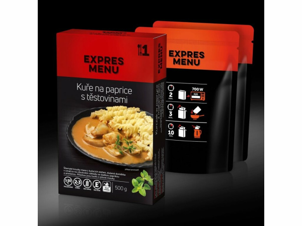 EXPRES MENU - Komplet menu Kuře na paprice s těstovinami 500g