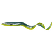 SAVAGE GEAR - Umělá nástraha 3D Real eel 20cm / 27g - Green yellow glitter