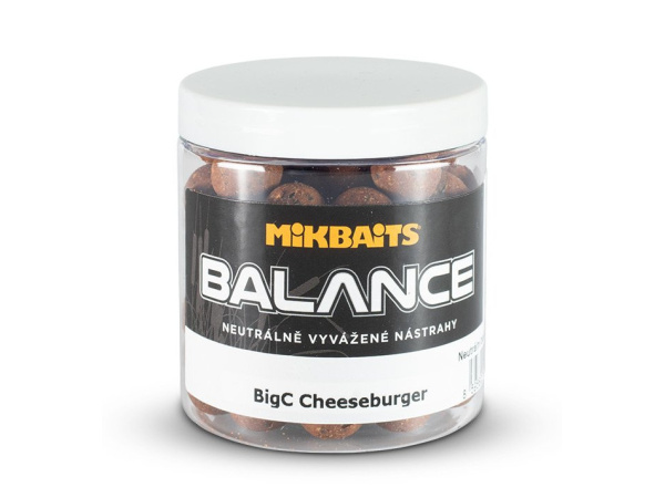 Mikbaits - Balance boilie BigC Cheeseburger 20mm 250ml - VÝPRODEJ