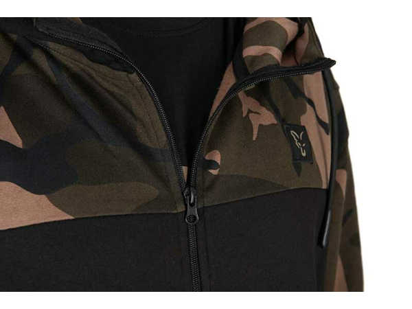 FOX - Mikina LW Black Camo Split Zip Hoody